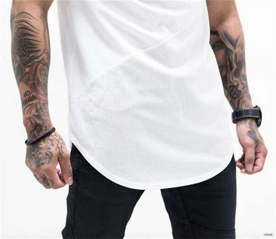 T-shirt MG Blanc Coton Ete Leger Bas Streetwear